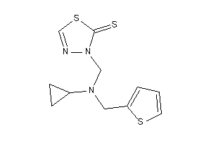 3-[[cyclopropyl(2-thenyl)amino]methyl]-1,3,4-thiadiazole-2-thione