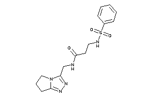 3-(benzenesulfonamido)-N-(6,7-dihydro-5H-pyrrolo[2,1-c][1,2,4]triazol-3-ylmethyl)propionamide