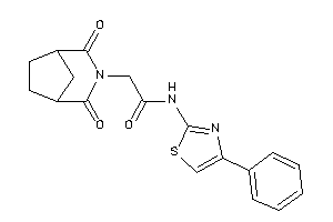 2-(2,4-diketo-3-azabicyclo[3.2.1]octan-3-yl)-N-(4-phenylthiazol-2-yl)acetamide