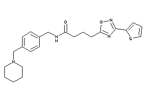 N-[4-(piperidinomethyl)benzyl]-4-[3-(2-thienyl)-1,2,4-oxadiazol-5-yl]butyramide