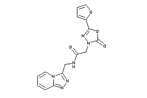 2-[2-keto-5-(2-thienyl)-1,3,4-oxadiazol-3-yl]-N-([1,2,4]triazolo[4,3-a]pyridin-3-ylmethyl)acetamide