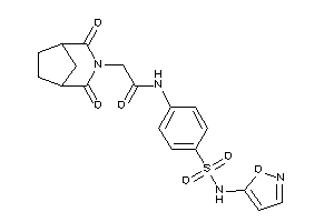 2-(2,4-diketo-3-azabicyclo[3.2.1]octan-3-yl)-N-[4-(isoxazol-5-ylsulfamoyl)phenyl]acetamide