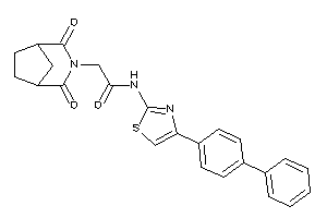 2-(2,4-diketo-3-azabicyclo[3.2.1]octan-3-yl)-N-[4-(4-phenylphenyl)thiazol-2-yl]acetamide