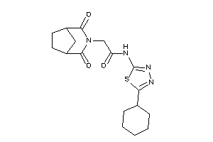 N-(5-cyclohexyl-1,3,4-thiadiazol-2-yl)-2-(2,4-diketo-3-azabicyclo[3.2.1]octan-3-yl)acetamide