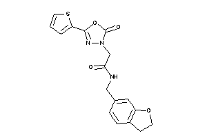 N-(coumaran-6-ylmethyl)-2-[2-keto-5-(2-thienyl)-1,3,4-oxadiazol-3-yl]acetamide