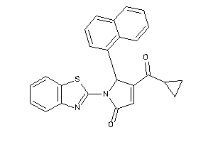 1-(1,3-benzothiazol-2-yl)-4-(cyclopropanecarbonyl)-5-(1-naphthyl)-3-pyrrolin-2-one