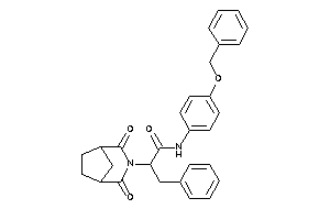 N-(4-benzoxyphenyl)-2-(2,4-diketo-3-azabicyclo[3.2.1]octan-3-yl)-3-phenyl-propionamide