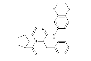 N-(2,3-dihydro-1,4-benzodioxin-6-yl)-2-(2,4-diketo-3-azabicyclo[3.2.1]octan-3-yl)-3-phenyl-propionamide