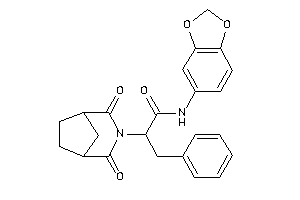 N-(1,3-benzodioxol-5-yl)-2-(2,4-diketo-3-azabicyclo[3.2.1]octan-3-yl)-3-phenyl-propionamide