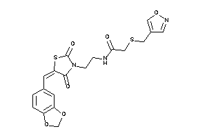 N-[2-(2,4-diketo-5-piperonylidene-thiazolidin-3-yl)ethyl]-2-(isoxazol-4-ylmethylthio)acetamide