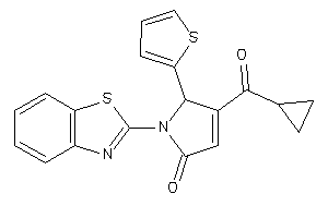 1-(1,3-benzothiazol-2-yl)-4-(cyclopropanecarbonyl)-5-(2-thienyl)-3-pyrrolin-2-one