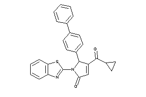 1-(1,3-benzothiazol-2-yl)-4-(cyclopropanecarbonyl)-5-(4-phenylphenyl)-3-pyrrolin-2-one