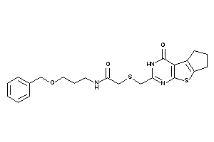 N-(3-benzoxypropyl)-2-[(ketoBLAHyl)methylthio]acetamide