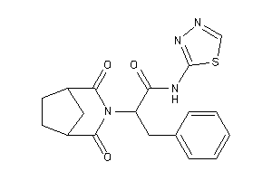 2-(2,4-diketo-3-azabicyclo[3.2.1]octan-3-yl)-3-phenyl-N-(1,3,4-thiadiazol-2-yl)propionamide