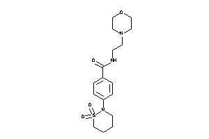 4-(1,1-diketothiazinan-2-yl)-N-(2-morpholinoethyl)benzamide