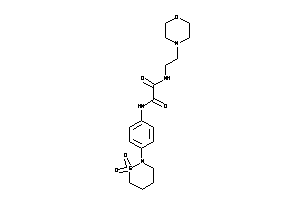 N'-[4-(1,1-diketothiazinan-2-yl)phenyl]-N-(2-morpholinoethyl)oxamide