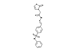 2-(2-keto-4-thiazolin-3-yl)-N-[[4-(phenylsulfamoyl)benzylidene]amino]acetamide