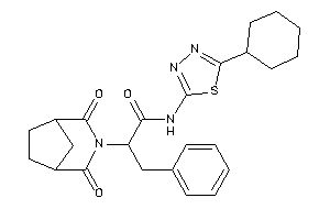 N-(5-cyclohexyl-1,3,4-thiadiazol-2-yl)-2-(2,4-diketo-3-azabicyclo[3.2.1]octan-3-yl)-3-phenyl-propionamide