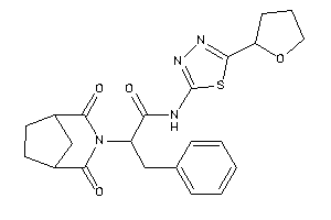 2-(2,4-diketo-3-azabicyclo[3.2.1]octan-3-yl)-3-phenyl-N-[5-(tetrahydrofuryl)-1,3,4-thiadiazol-2-yl]propionamide