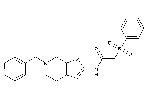 N-(6-benzyl-5,7-dihydro-4H-thieno[2,3-c]pyridin-2-yl)-2-besyl-acetamide