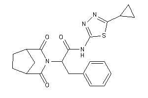 N-(5-cyclopropyl-1,3,4-thiadiazol-2-yl)-2-(2,4-diketo-3-azabicyclo[3.2.1]octan-3-yl)-3-phenyl-propionamide