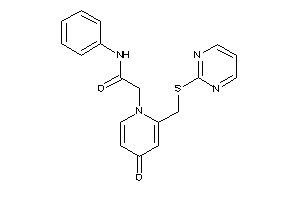 2-[4-keto-2-[(2-pyrimidylthio)methyl]-1-pyridyl]-N-phenyl-acetamide