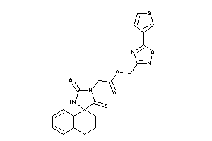 2-(2,5-diketospiro[imidazolidine-4,1'-tetralin]-1-yl)acetic Acid [5-(3-thienyl)-1,2,4-oxadiazol-3-yl]methyl Ester