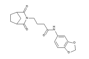 N-(1,3-benzodioxol-5-yl)-4-(2,4-diketo-3-azabicyclo[3.2.1]octan-3-yl)butyramide