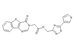 2-(4-ketobenzofuro[3,2-d]pyrimidin-3-yl)acetic Acid [5-(3-thienyl)-1,2,4-oxadiazol-3-yl]methyl Ester