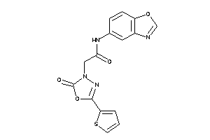 N-(1,3-benzoxazol-5-yl)-2-[2-keto-5-(2-thienyl)-1,3,4-oxadiazol-3-yl]acetamide