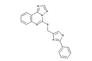 Image of 2-phenyl-4-[([1,2,4]triazolo[1,5-c]quinazolin-5-ylthio)methyl]oxazole