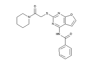 Image of N-[2-[(2-keto-2-piperidino-ethyl)thio]furo[2,3-d]pyrimidin-4-yl]benzamide