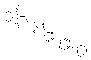 4-(2,4-diketo-3-azabicyclo[3.2.1]octan-3-yl)-N-[4-(4-phenylphenyl)thiazol-2-yl]butyramide