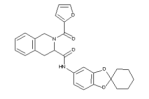 Image of 2-(2-furoyl)-N-spiro[1,3-benzodioxole-2,1'-cyclohexane]-5-yl-3,4-dihydro-1H-isoquinoline-3-carboxamide