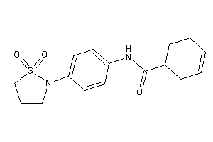 N-[4-(1,1-diketo-1,2-thiazolidin-2-yl)phenyl]cyclohex-3-ene-1-carboxamide