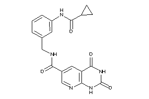 N-[3-(cyclopropanecarbonylamino)benzyl]-2,4-diketo-1H-pyrido[2,3-d]pyrimidine-6-carboxamide