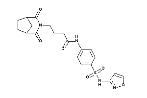 4-(2,4-diketo-3-azabicyclo[3.2.1]octan-3-yl)-N-[4-(isoxazol-3-ylsulfamoyl)phenyl]butyramide