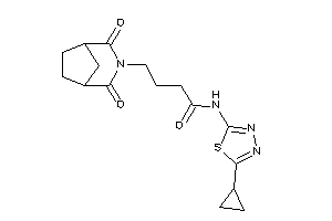 N-(5-cyclopropyl-1,3,4-thiadiazol-2-yl)-4-(2,4-diketo-3-azabicyclo[3.2.1]octan-3-yl)butyramide