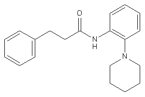 3-phenyl-N-(2-piperidinophenyl)propionamide