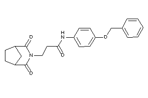 N-(4-benzoxyphenyl)-3-(2,4-diketo-3-azabicyclo[3.2.1]octan-3-yl)propionamide