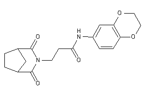 N-(2,3-dihydro-1,4-benzodioxin-6-yl)-3-(2,4-diketo-3-azabicyclo[3.2.1]octan-3-yl)propionamide