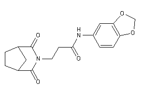 N-(1,3-benzodioxol-5-yl)-3-(2,4-diketo-3-azabicyclo[3.2.1]octan-3-yl)propionamide