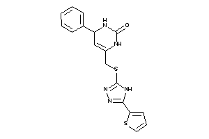 4-phenyl-6-[[[5-(2-thienyl)-4H-1,2,4-triazol-3-yl]thio]methyl]-3,4-dihydro-1H-pyrimidin-2-one