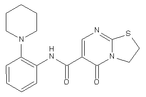 5-keto-N-(2-piperidinophenyl)-2,3-dihydrothiazolo[3,2-a]pyrimidine-6-carboxamide