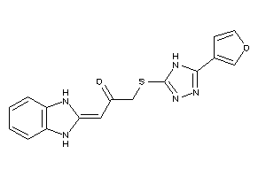 1-(1,3-dihydrobenzimidazol-2-ylidene)-3-[[5-(3-furyl)-4H-1,2,4-triazol-3-yl]thio]acetone