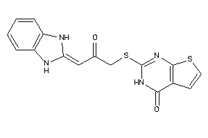2-[[3-(1,3-dihydrobenzimidazol-2-ylidene)-2-keto-propyl]thio]-3H-thieno[2,3-d]pyrimidin-4-one
