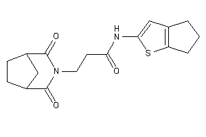 N-(5,6-dihydro-4H-cyclopenta[b]thiophen-2-yl)-3-(2,4-diketo-3-azabicyclo[3.2.1]octan-3-yl)propionamide