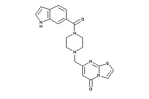 7-[[4-(1H-indole-6-carbonyl)piperazino]methyl]thiazolo[3,2-a]pyrimidin-5-one