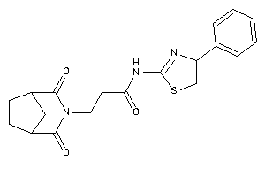 3-(2,4-diketo-3-azabicyclo[3.2.1]octan-3-yl)-N-(4-phenylthiazol-2-yl)propionamide