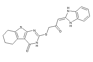 2-[[3-(1,3-dihydrobenzimidazol-2-ylidene)-2-keto-propyl]thio]-5,6,7,8-tetrahydro-3H-benzothiopheno[2,3-d]pyrimidin-4-one